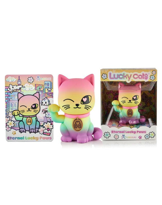 Lucky Cats Eternal Lucky Paws Special Edition vinyl collectible by BazaarBox, featuring detailed design and vibrant colors.
