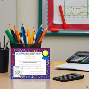 SHAPES ETC. Recognition Certificates - Mathematics Achievement