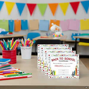 SHAPES ETC. Recognition Certificate - Welcome Back to School