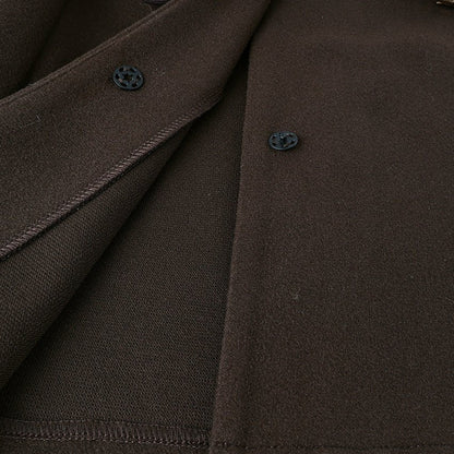 Belted Wool Coat with Shell Brooch(MS255)