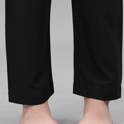 Boys Black Embroidered Tunic & Pants Set (MKB021)