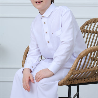 Boys Button-Front Thobe(MKB011)
