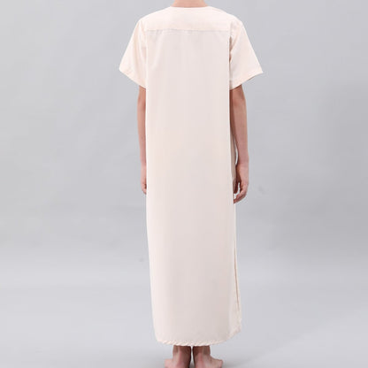 Boys' Embroidered Thobe with Chest Pocket(MKB026)
