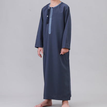 Boys Embroidered Thobe with Tassel Detail(MKB016)
