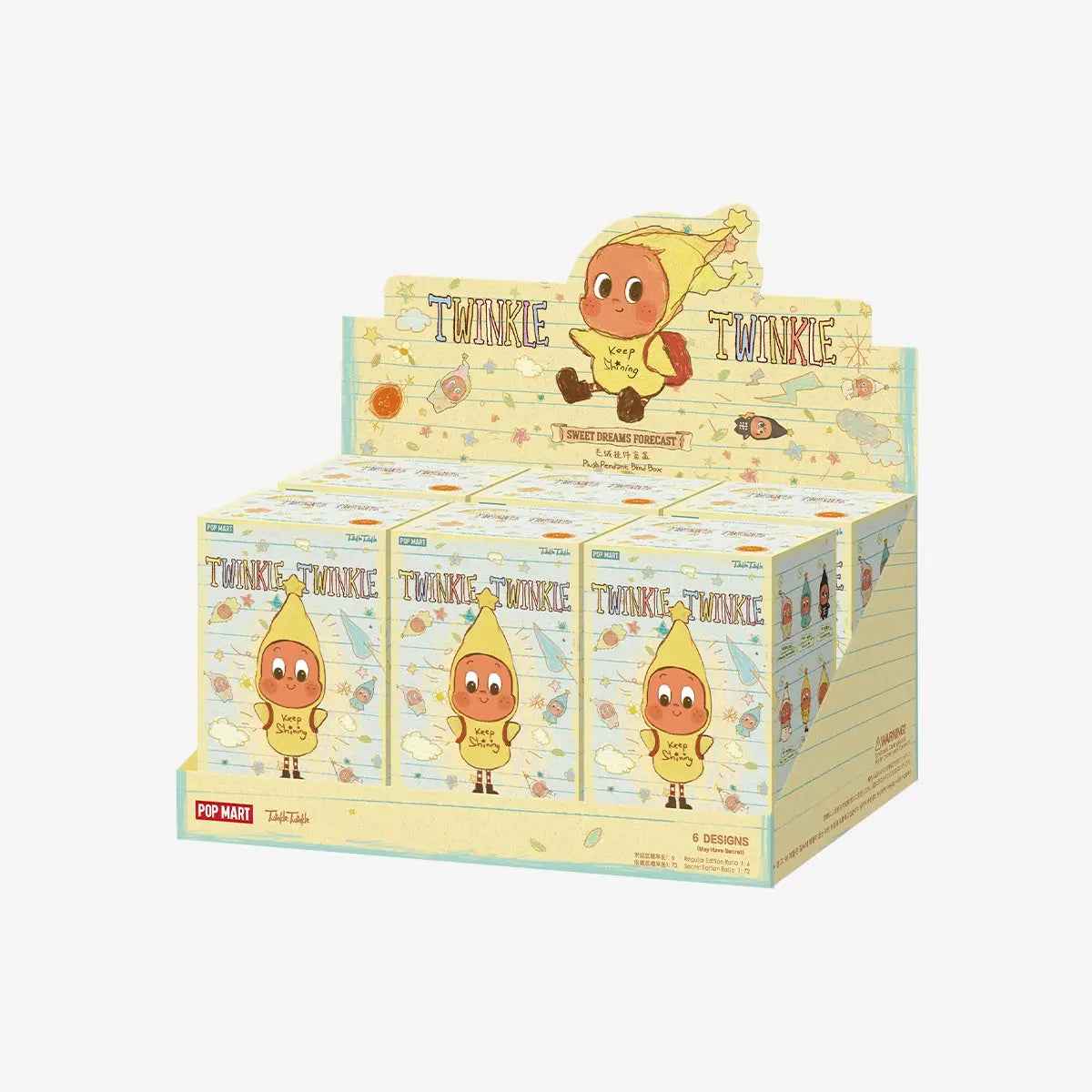 BuBu Craze Twinkle Twinkle Sweet Dreams plush pendant blind box featuring a colorful, adorable plush toy from the forecast series.