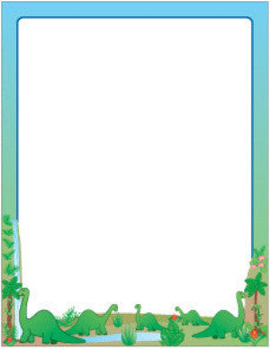SHAPES ETC. Designer Paper - Dinosaurs (50 Sheet Package)