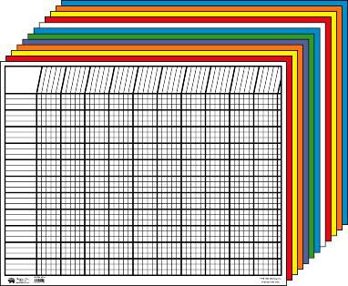 SHAPES ETC. Horizontal Chart - Set of 12