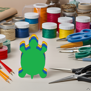 SHAPES ETC. Turtle Assorted Color Creative Cut-Outs- 5.5"
