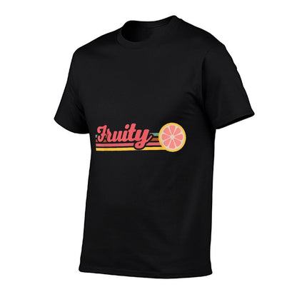 Retro Fruity Lesbian Subtle Lesbian LGBTQ Gay Pride Month  Oversized Silhouette T-Shirt