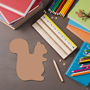 SHAPES ETC. Sticky Shape Notepad - Squirrel