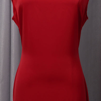 Cape Overlay Dress with Detachable Shawl(MS308)