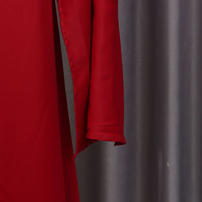 Cape Overlay Dress with Detachable Shawl(MS308)