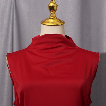 Cape Overlay Dress with Detachable Shawl(MS308)