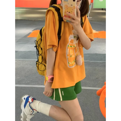 Harajuku Cartoon Print Tee