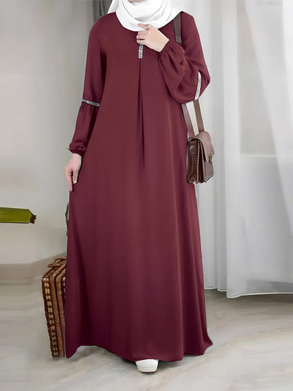 Casual Versatility Abaya with Delicate Sequin Details (MA150)