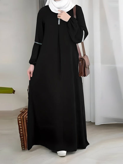 Casual Versatility Abaya with Delicate Sequin Details (MA150)