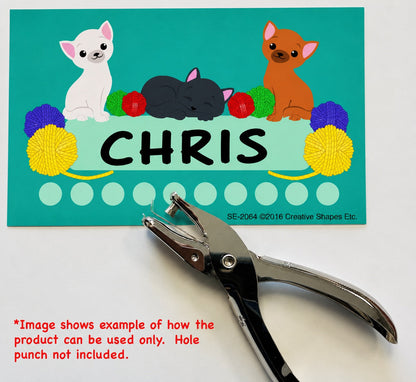 SHAPES ETC. Incentive Punch Cards - Cats