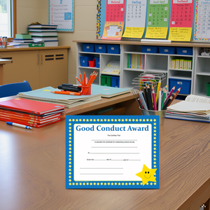 SHAPES ETC. Recognition Certificate - Good Conduct
