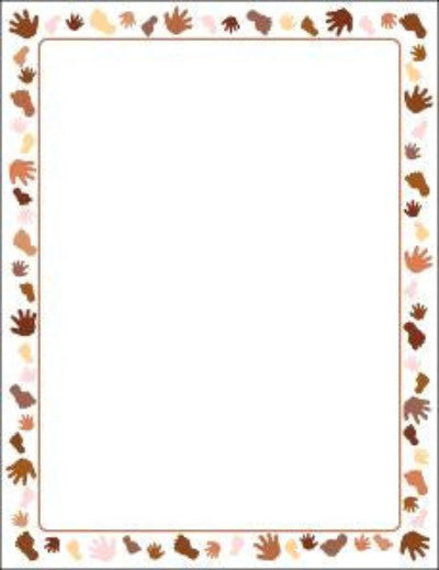 SHAPES ETC.   Designer Paper - Multicultural (50 Sheet Package)