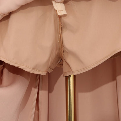 Champagne Satin Cape & Skirt Set(MS314)