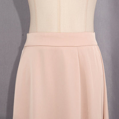 Champagne Satin Cape & Skirt Set(MS314)