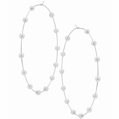 Chic Pearl Earrings Hoop Oversized Earrings (MAC320)