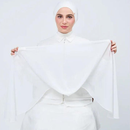 Chiffon Instant Hijab with Magnetic Closure(MH202)