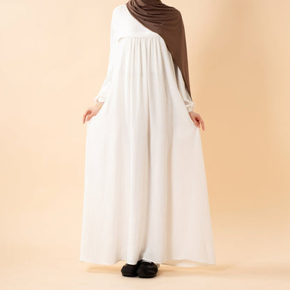 Crepe Abaya with Secure Pockets for Umrah (MA386)