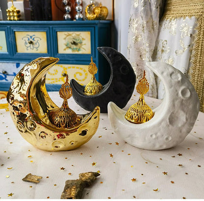 Crescent Ceramic Desktop Incense Burner (MAC400)