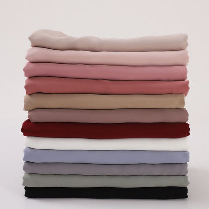 Crinkle-Resistant Long Hijab Silk-Like Hijab (MH154)