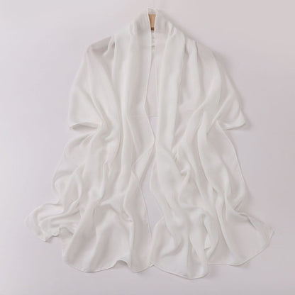 Crinkle-Resistant Long Hijab Silk-Like Hijab (MH154)