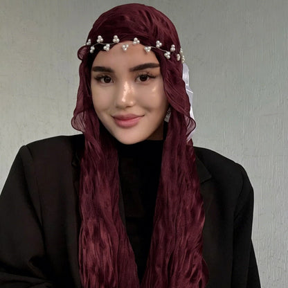 Crinkle Shimmer Hijab(MH228)