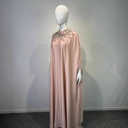 Crystal Embellished Cape Kaftan (MA418)
