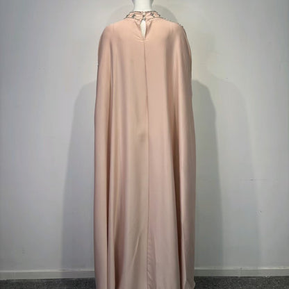 Crystal Embellished Cape Kaftan (MA418)