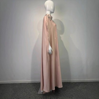 Crystal Embellished Cape Kaftan (MA418)