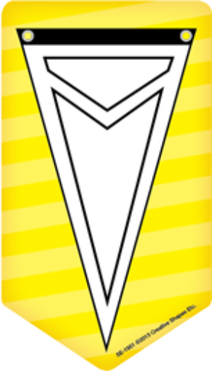 SHAPES ETC. Large Notepad - Sport Pennant
