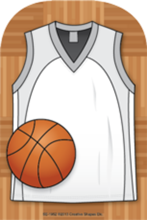SHAPES ETC. Large Notepad - Basketball Jersey
