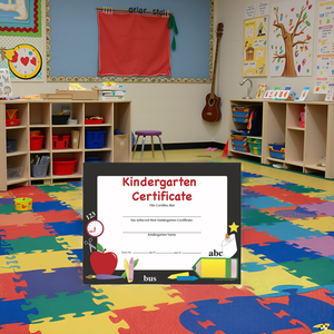 SHAPES ETC. Recognition Certificate - Kindergarten Certificate
