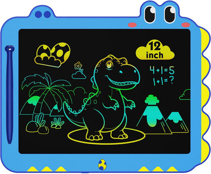 ORSEN 8.5 Inch LCD Doodle Board Tablet Toy - Green Dinosaur Drawing Pad for Kids 2-6 Years Old - Christmas and Birthday Gifts