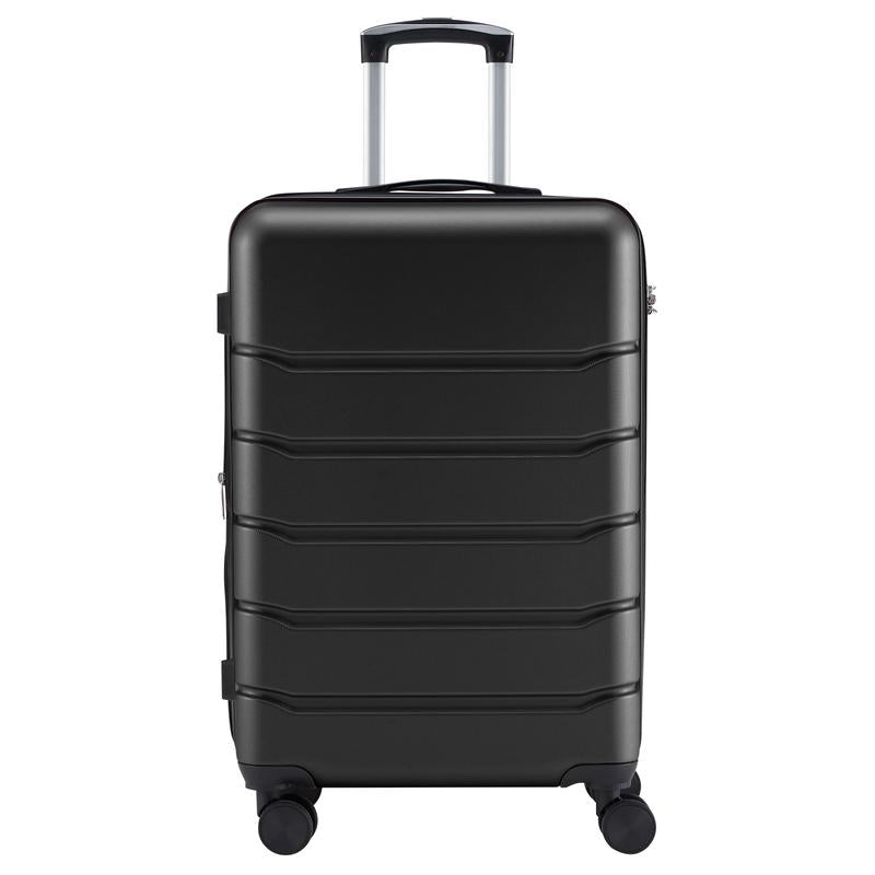 Luggage Spinner Wheels Lightweight Expandable Travel Hard Shell Suitcases with TSA Lock, Bronze Black, 3-PCS Set (20/24/28 Inch)