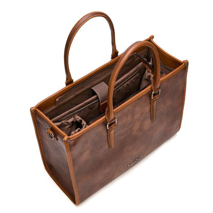 Montana West Laptop Tote Bag for Women 15.6 Inch Waterproof Leather Computer Bags Business Office Work Briefcase