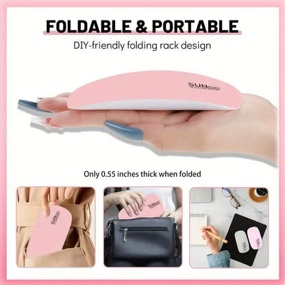 3 LED Mini UV/LED Nail Dryer from DailySale, compact beauty tool for quick nail curing, featuring multiple LED lights.