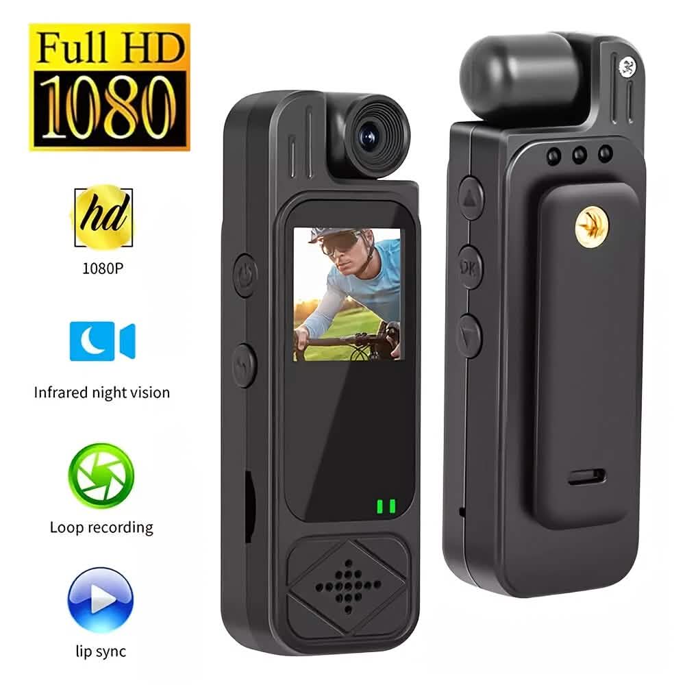 Premium portable body camera recorder by DailySale with HD video, SD card compatibility, compact design for personal security.