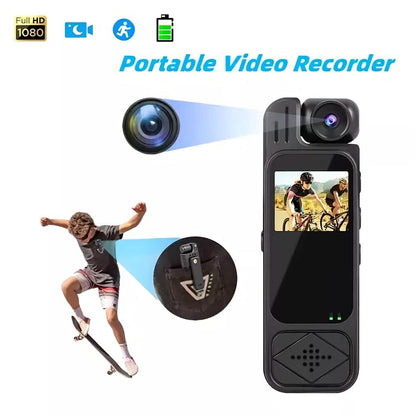 Portable HD body camera recorder by DailySale with SD card compatibility, suitable for security and surveillance use.