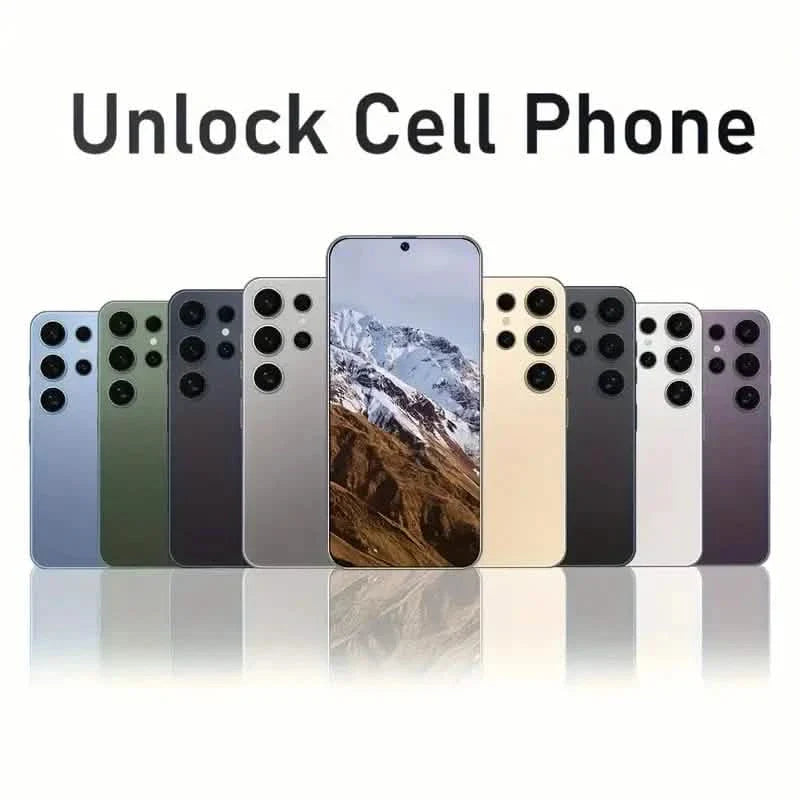 Black 5G Android 13 smartphone with 6.8-inch display, dual SIM, 48MP+108MP cameras, 6800mAh battery, 4GB RAM, 128GB storage.