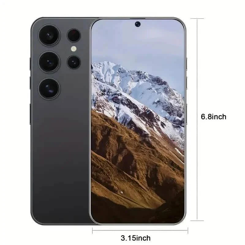 Black DailySale 5G Android 13 smartphone with 6.8-inch display, 48MP+108MP cameras, 6800mAh battery, 4GB RAM, 128GB storage, dual SIM