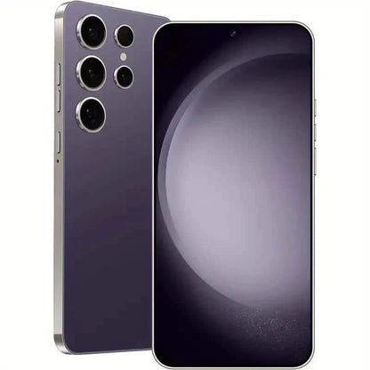 Black Android 13 5G smartphone with 6.8-inch display, dual SIM, 4GB RAM, 128GB storage, 48MP+108MP HD camera by DailySale