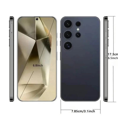 DailySale Android 13 5G smartphone with 6.8-inch display, dual SIM, 4GB RAM, 128GB storage, 48MP+108MP HD camera in black.