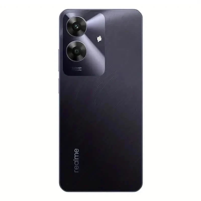 Realme Note 60 unlocked smartphone with 6GB RAM, 128GB storage, Android 14, displayed in a sleek, modern design.