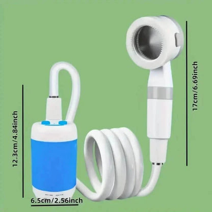 Portable rechargeable watering system for outdoor shower and camping bath, ideal for garden and patio use by DailySale.